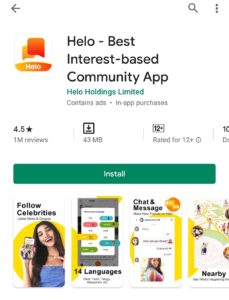 Helo app,how to install Helo app,Delhi blogger